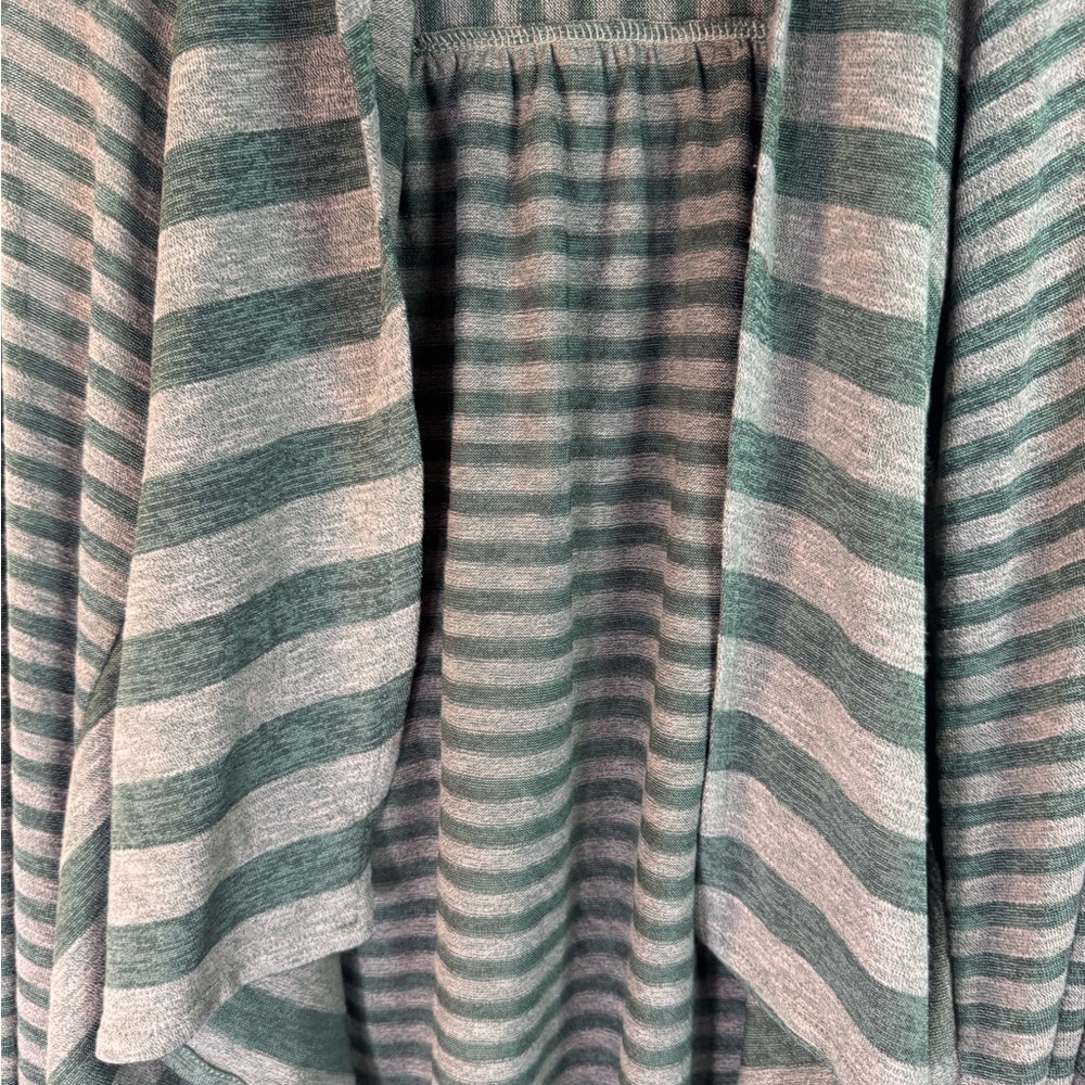 LOGO Women's Green & Oatmeal Striped Vest M - Picture 3 of 11